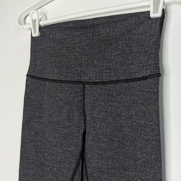 Lululemon wunder under high rise tight variegated knit jacquard black legging 4 - Picture 2 of 10